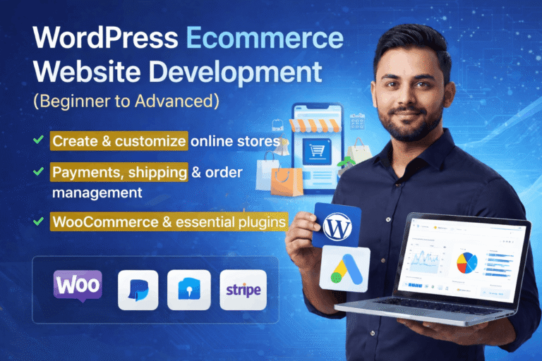WordPress Ecommerce Website Development (Beginner to Advanced)